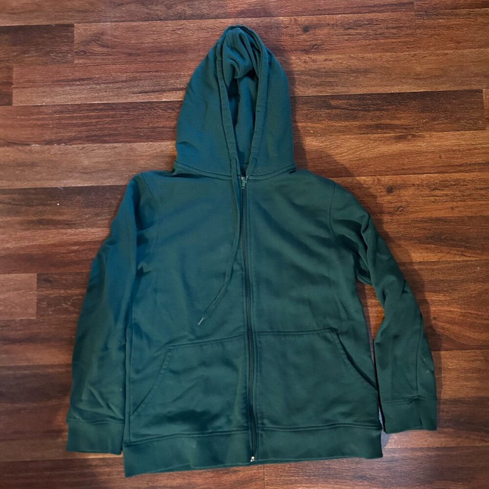 Richer Poorer Fleece Full Zip up Hoodie Men's Sz L Green Sweatshirt $78 MSRP